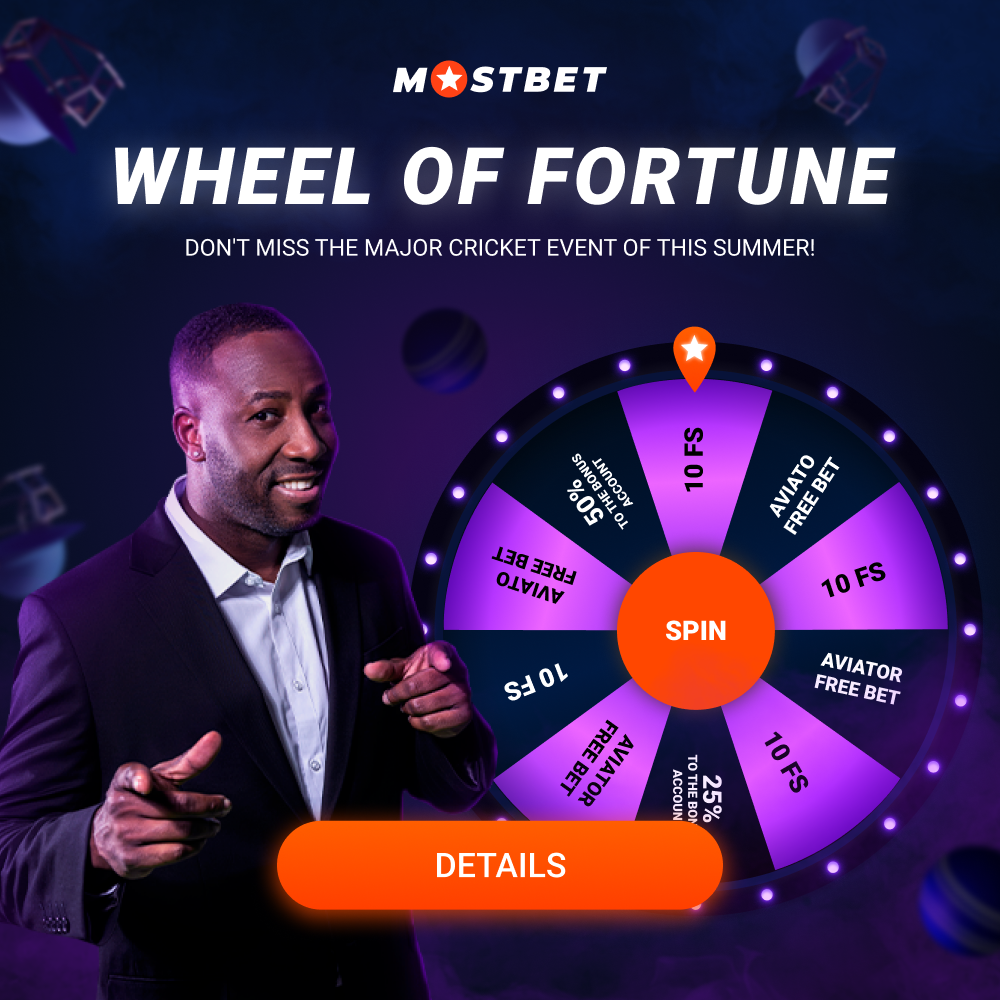 Wheel of fortune at Mostbet