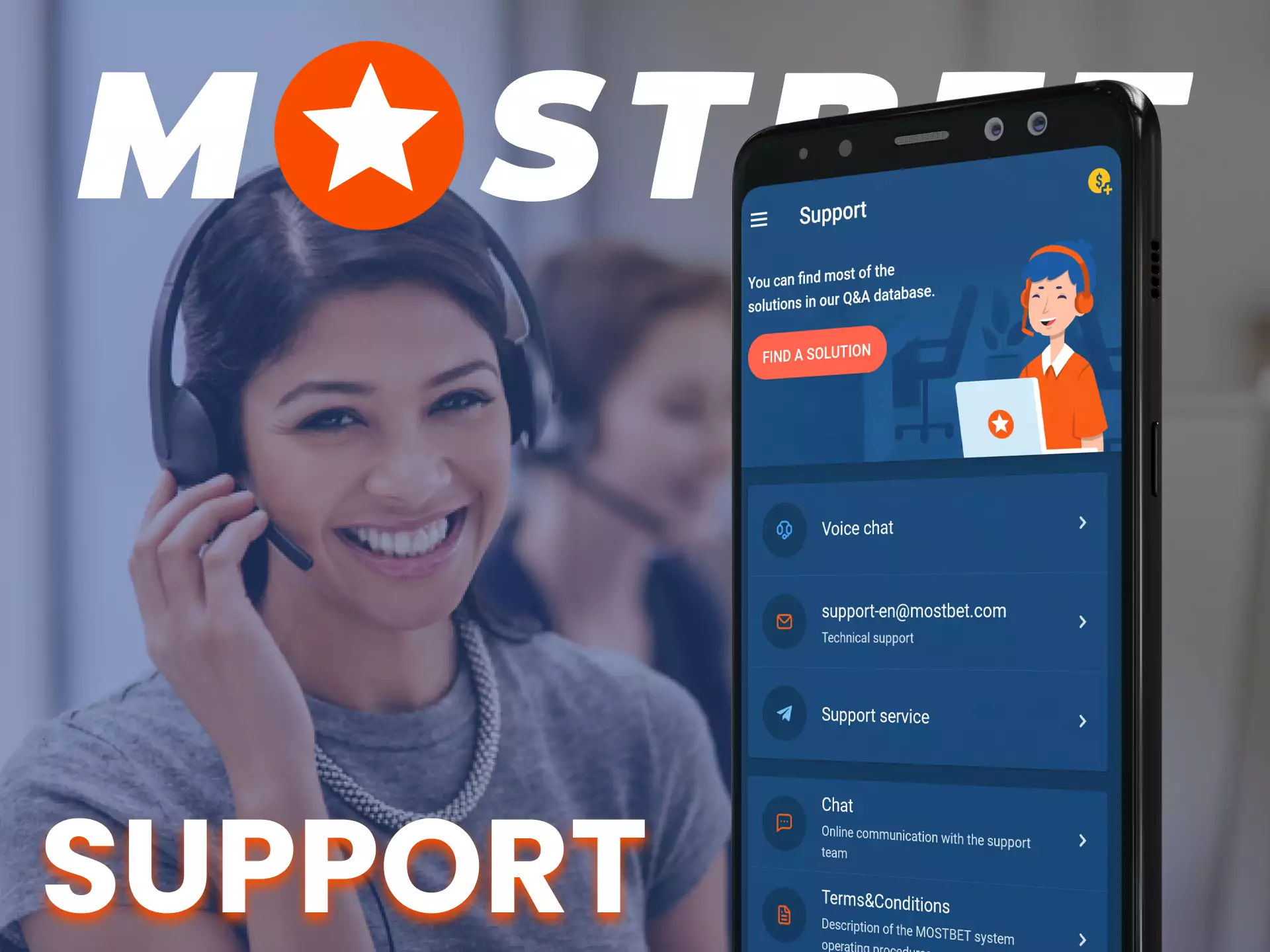 Customer support mostbet