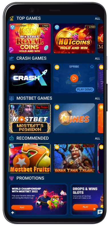 Games at Mostbet Casino