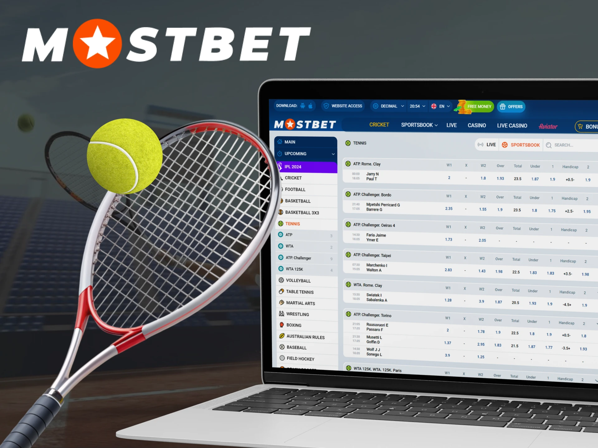 Live Tennis Betting