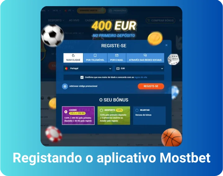 Cadastro pelo Aplicativo Mostbet