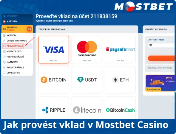 Jak provést vklad Casino