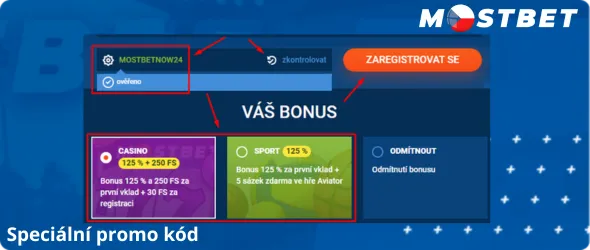 Speciální promo kód